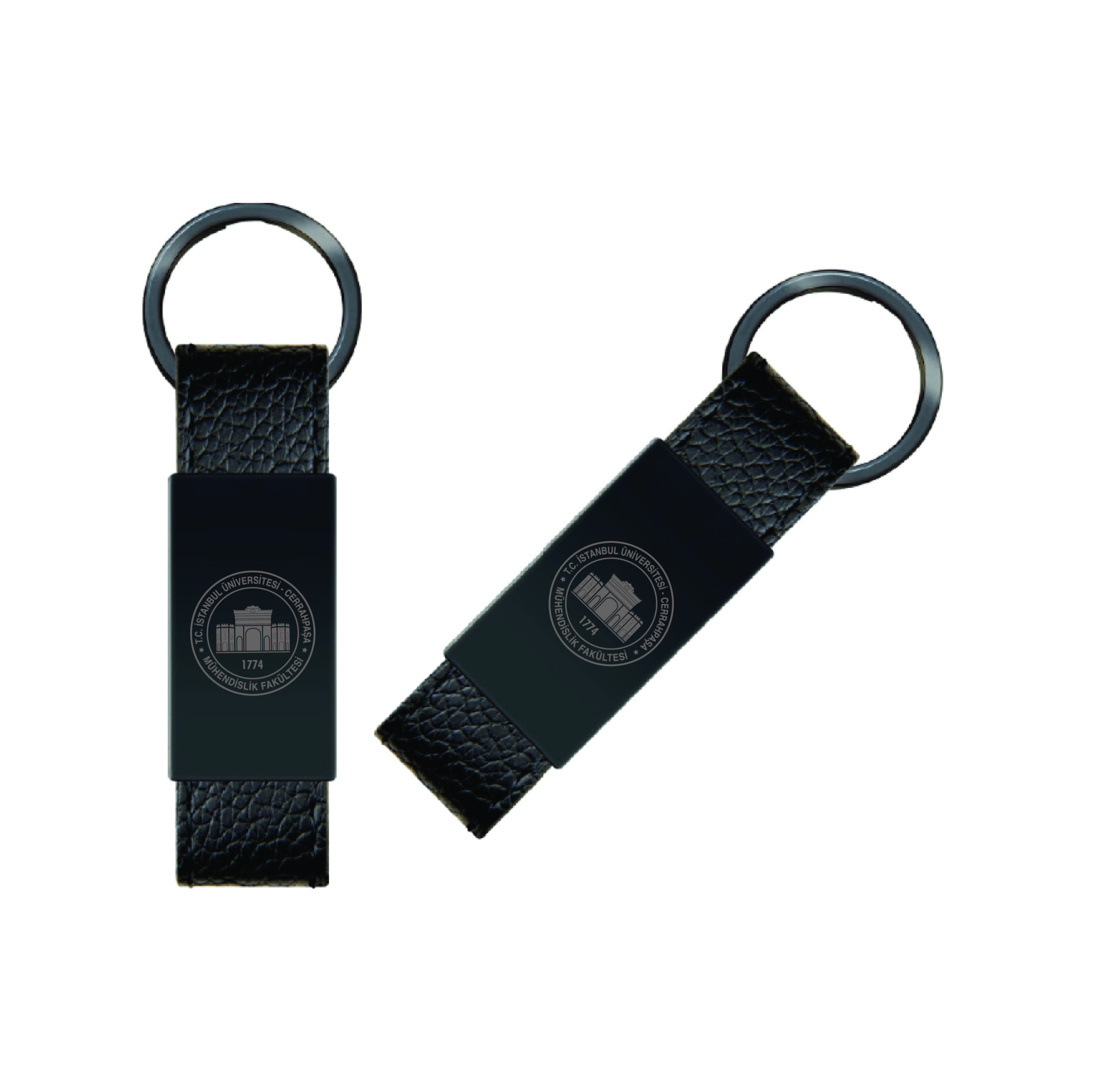 İÜC Mühendislik Fakültesi Deri Anahtarlik Model 1