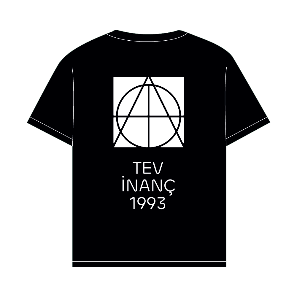 Tev İnanç Ön arka baskılı T-shirt model 2