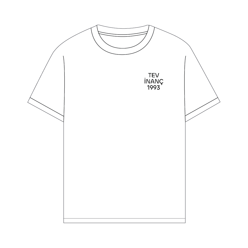 Tev İnanç Ön arka baskılı T-shirt