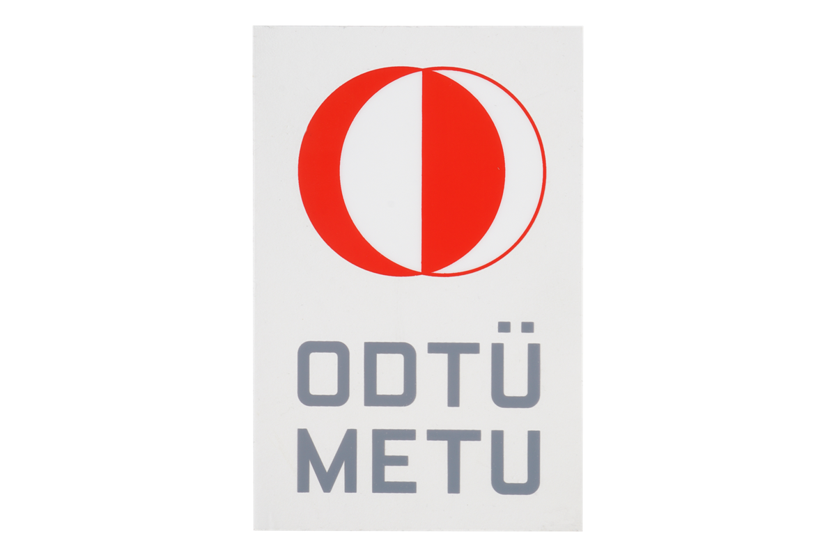 ODTÜ METU Dikey Araba Stickerı